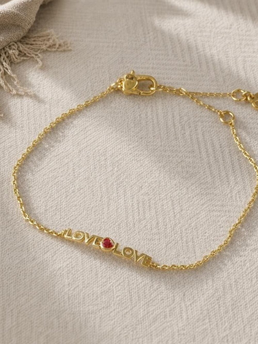 Kate Spade Love You Mom Gold Bracelet